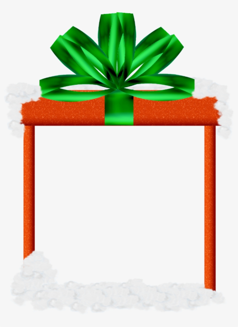 Christmas Gift Frame - Christmas Gift Photo Frame, transparent png #4136845