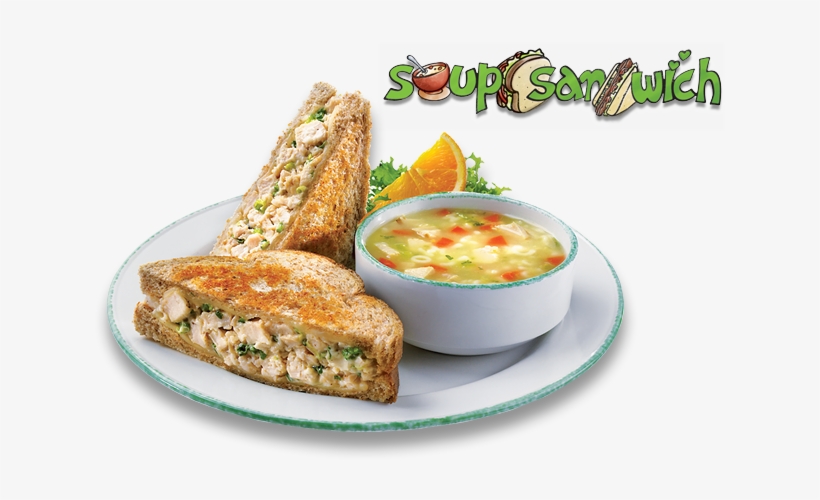 Chicken Soup Clipart Soup Sandwich - Soup & Sandwich Background, transparent png #4136981