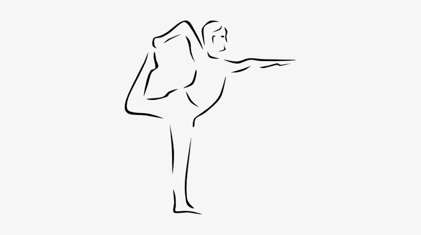 Gerald G Yoga Poses Stylized 14 - Drawing Of A Person Doing Yoga, transparent png #4137601
