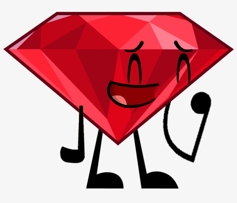 New Ruby Pose - Bfdi Ruby New Pose, transparent png #4137681