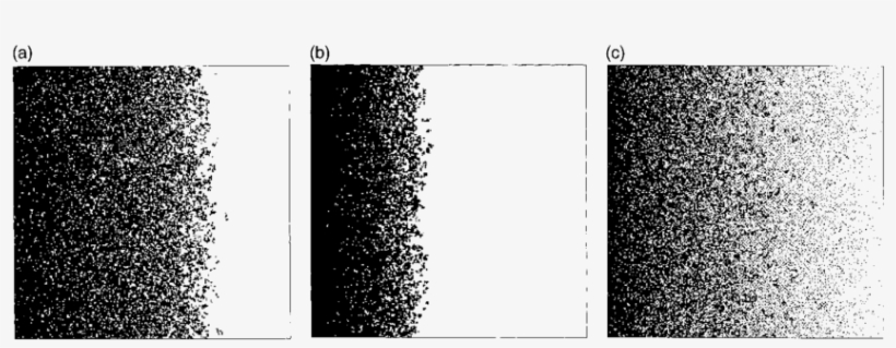 Simulation Of Three Routes To Borders For The Spatially - Monochrome, transparent png #4137789