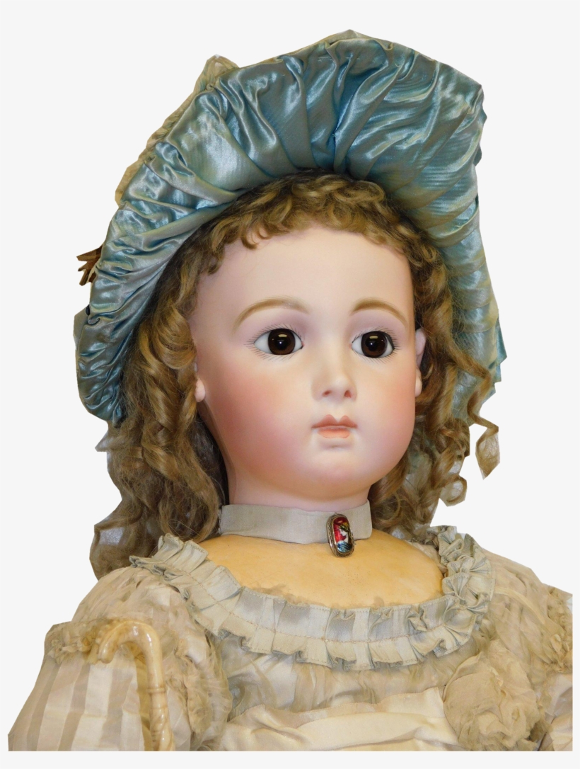 Antique French Bisque Cm Long Face Triste Bebe Jumeau - Jumeau, transparent png #4137876