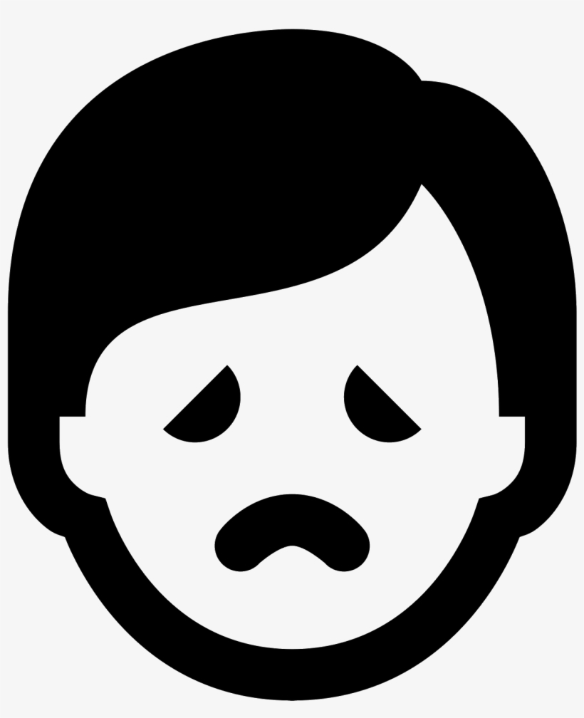 Hombre Triste Icon - Icon, transparent png #4138083