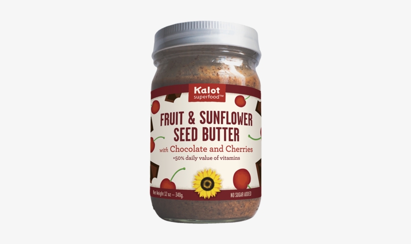 Fruit & Sunflower Seed Butter With Chocolate And Cherries - Kalot Superfood - Fruit & Sunflower Seed Butter, transparent png #4138408