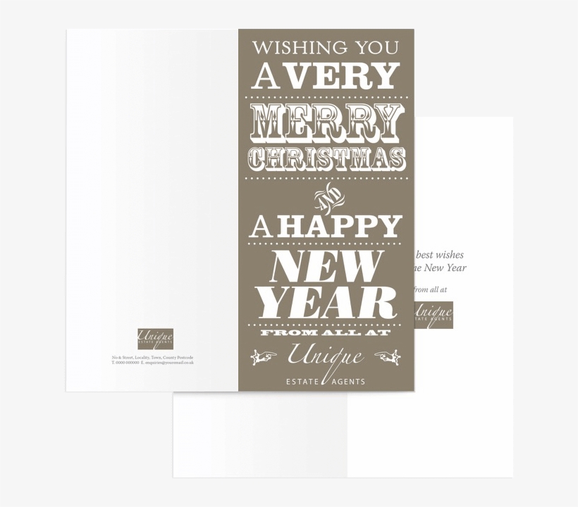 Victorian Style Christmas Card - Estate Agents Christmas Cards, transparent png #4138973