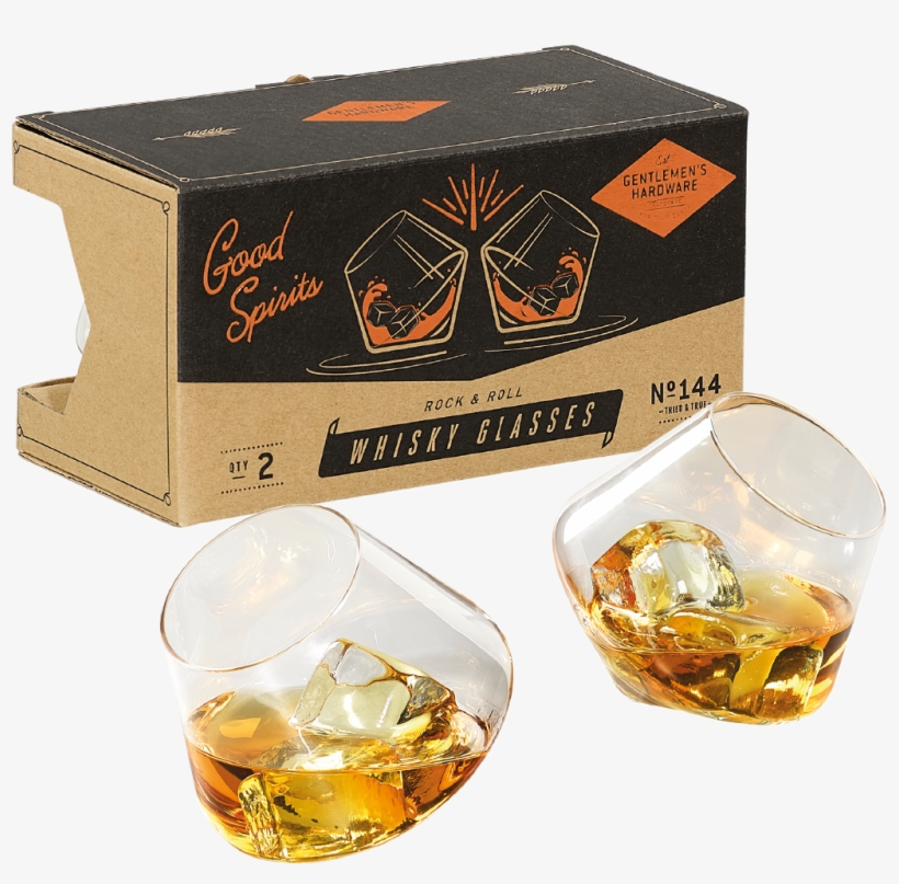 Gentlemen's Hardware Rocking Whisky Glasses, transparent png #4139257