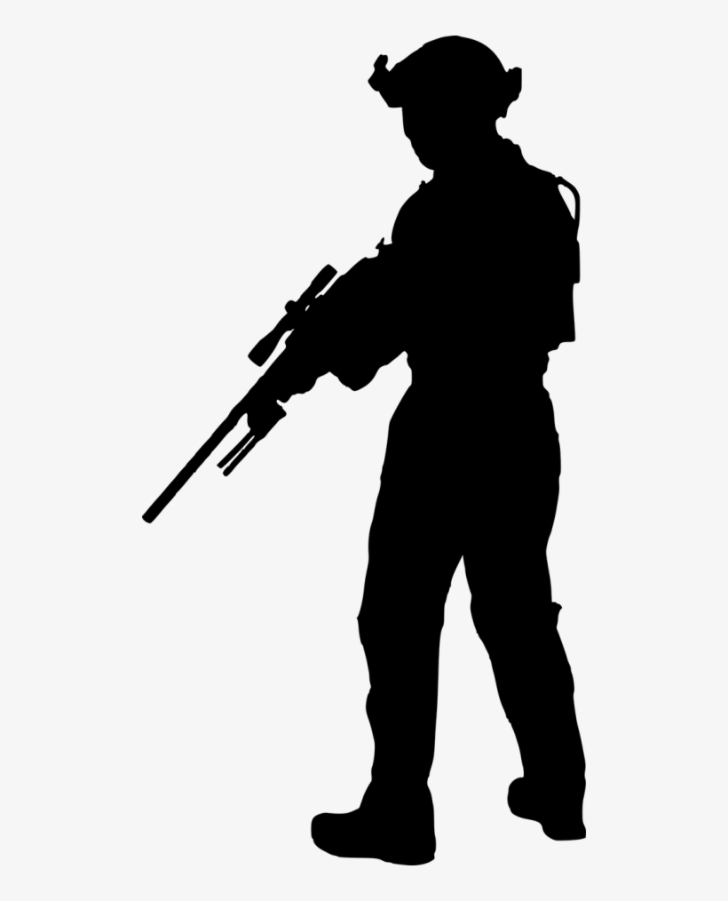 Silhouette Sniper Png, transparent png #4139360