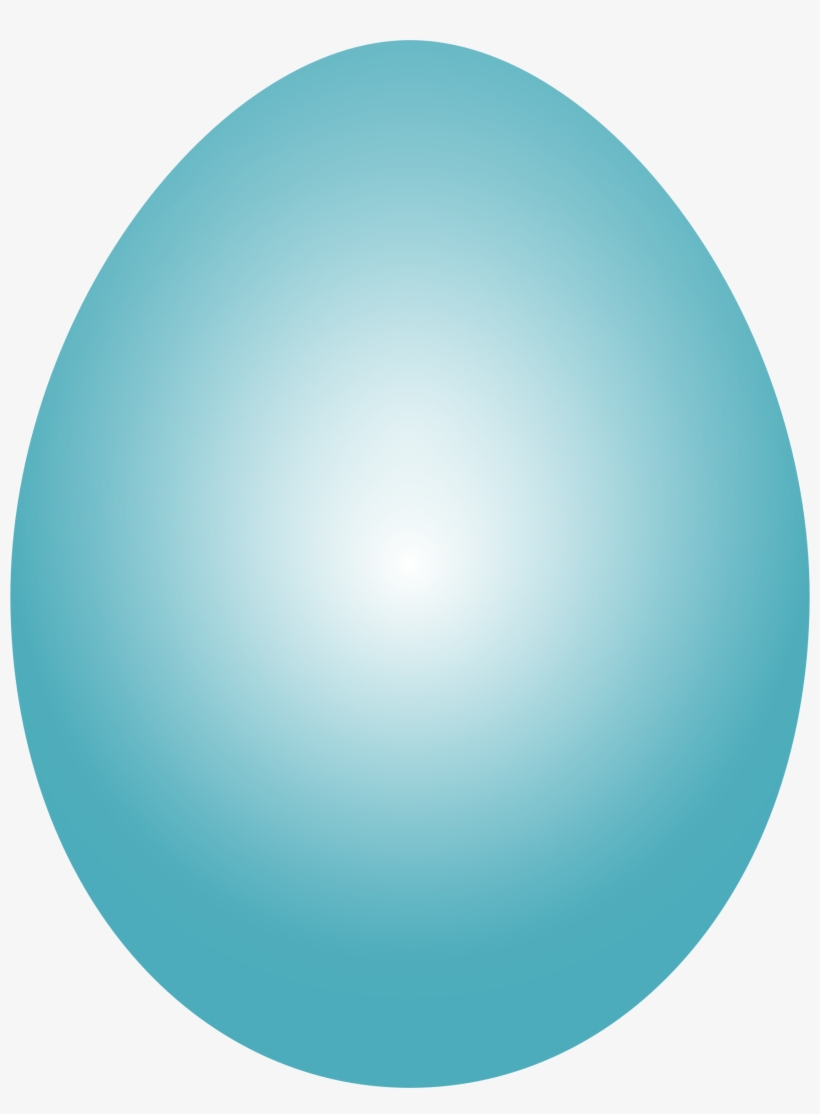 Clipart - Blue Green Easter Egg, transparent png #4139467