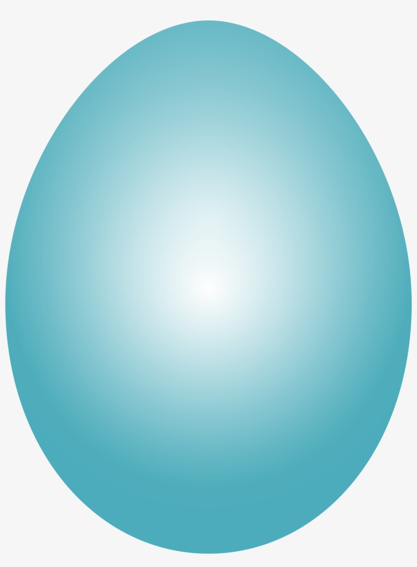 Clipart - Blue Green Easter Egg, transparent png #4139467