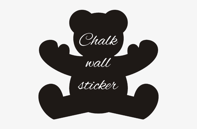 Teddy Bear Shape Chalkboard Sticker Wall Art - Stolperfalle Ins Glück - Eine Gefährliche Liebe [book], transparent png #4139468