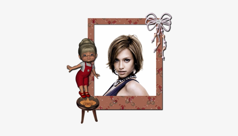 Baby Girl - Human Hair Wigs Straight 8 Inches Lace Front Cap 120%, transparent png #4139618