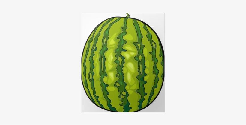 Watermelon Fruit Cartoon Illustration Poster • Pixers® - Cartoon Picture Of Watermelon, transparent png #4139915