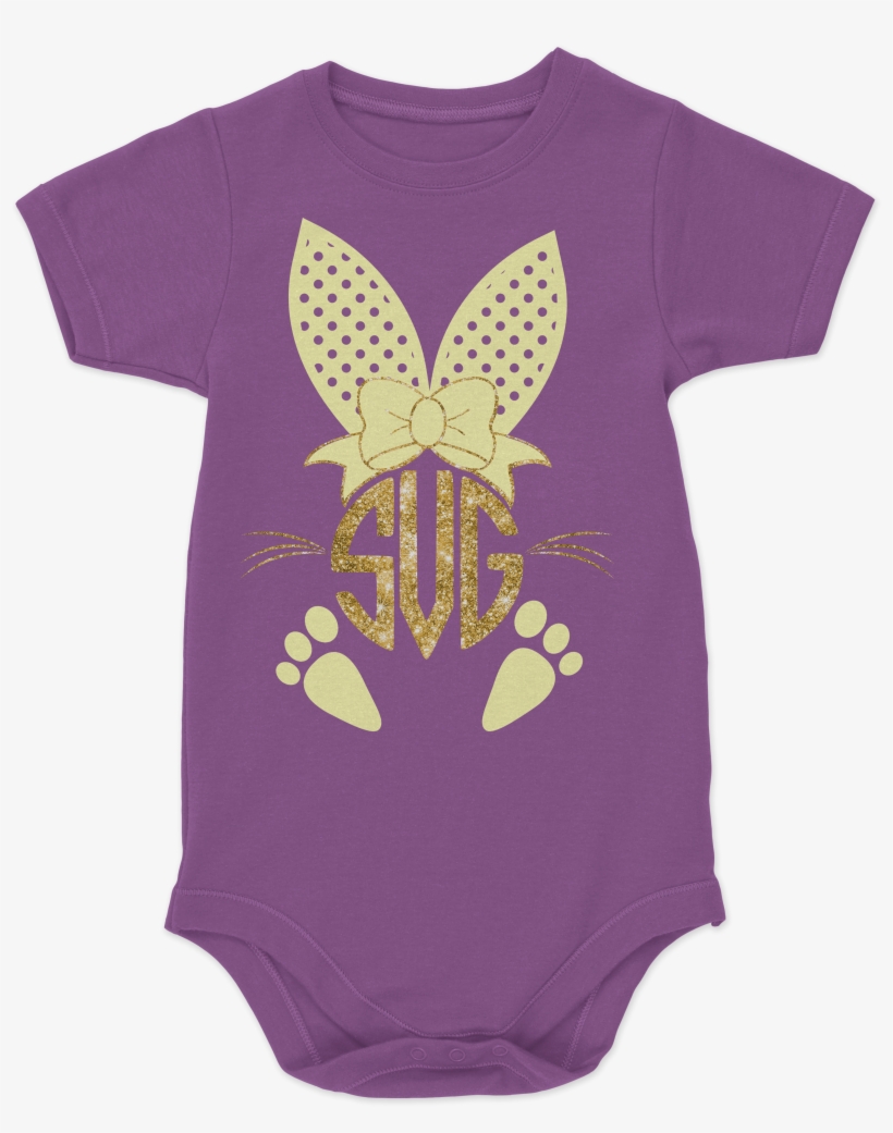 Monogram Frame Svg, Easter Svg Files Printable Clipart - Infant Bodysuit, transparent png #4139959