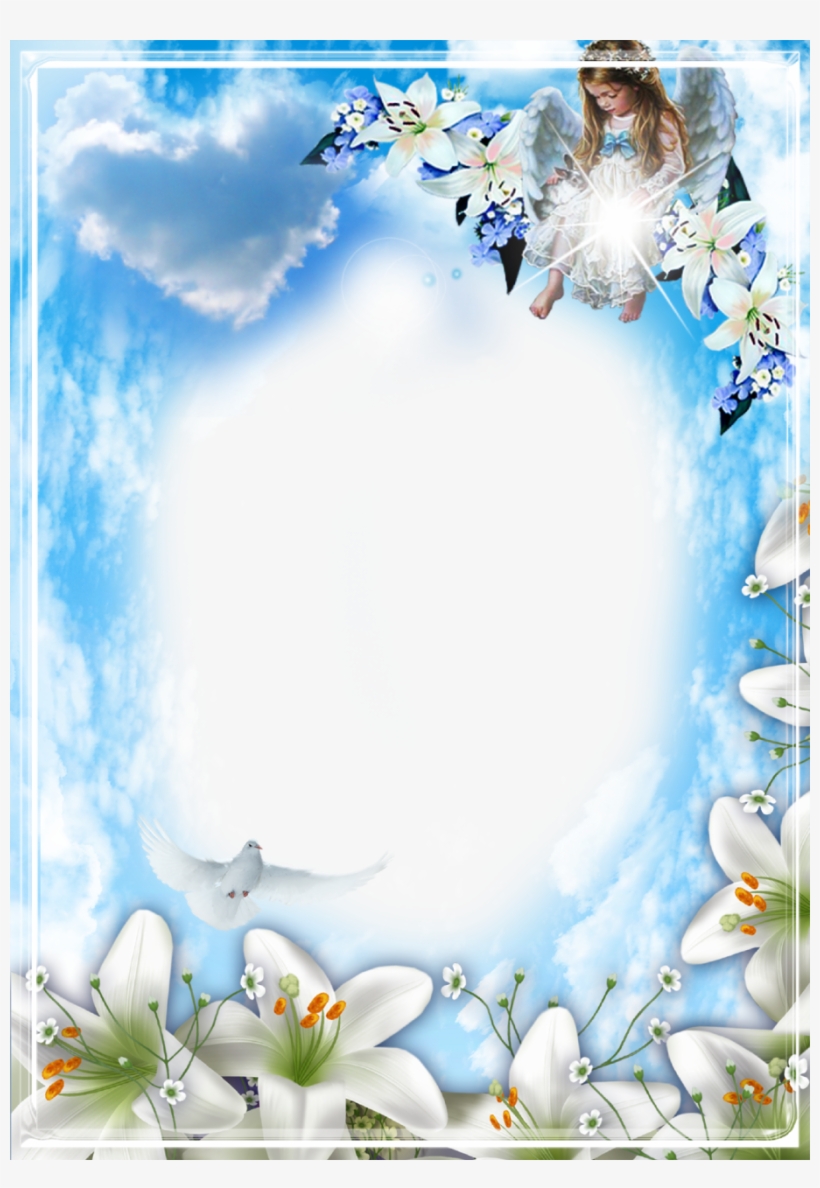 Page 161 Christening Background For Baby Girl Png - Png Heaven Photos Frames, transparent png #4140055
