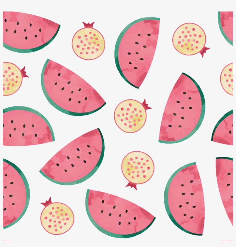 Summer Watermelon Cartoon Background - 可愛 底, transparent png #4140113