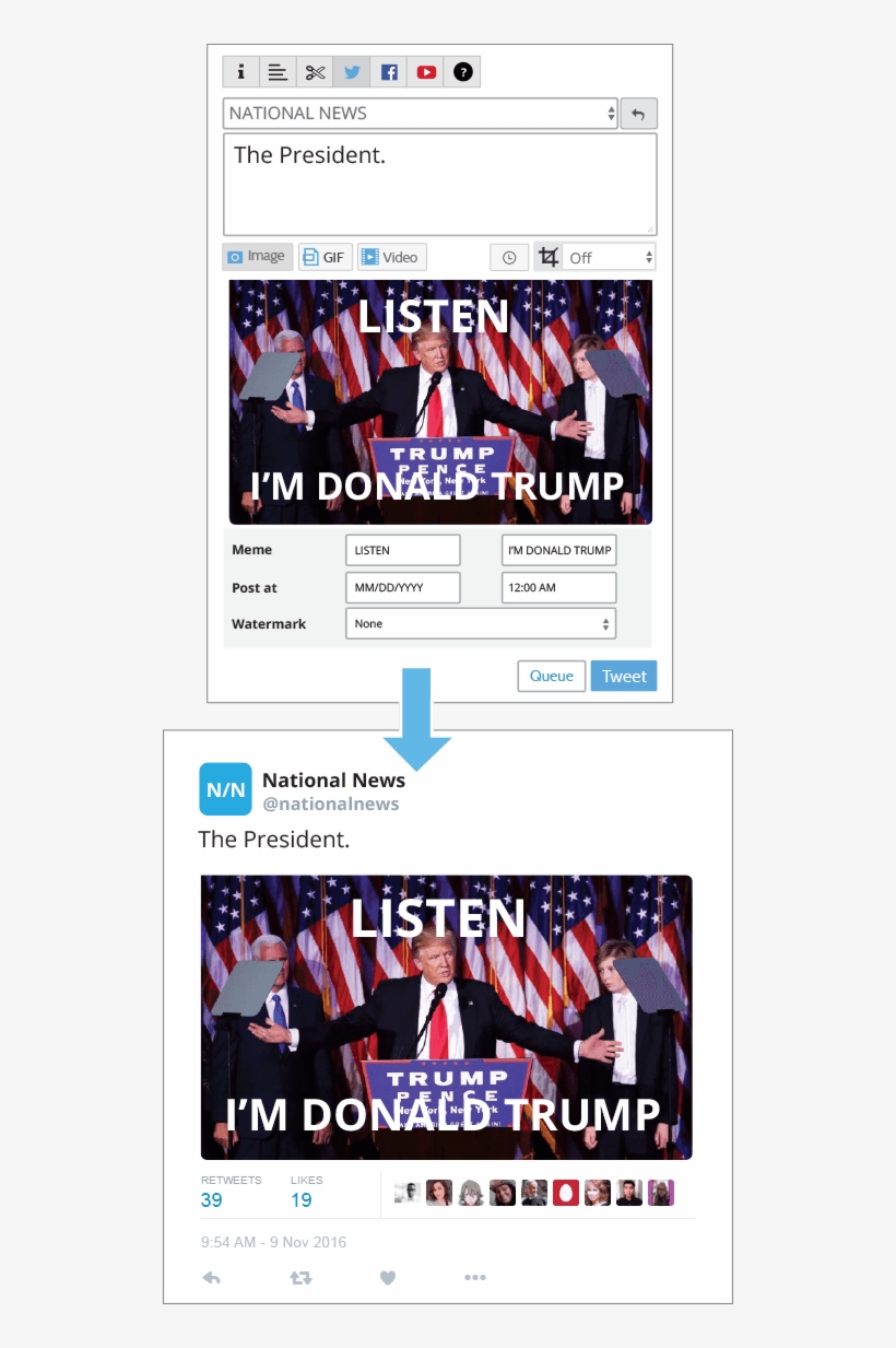 Post Trump Tv Clip To Twitter - Donald J. Trump: The 45th President, transparent png #4140266
