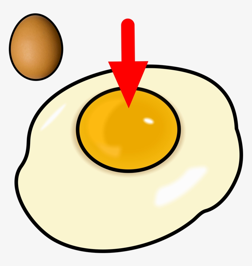 Egg Yolk - Clip Art Of Yolk, transparent png #4140422