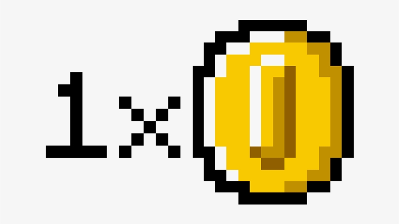 One Coin For One Game - 8 Bit Coin Mario, transparent png #4140688