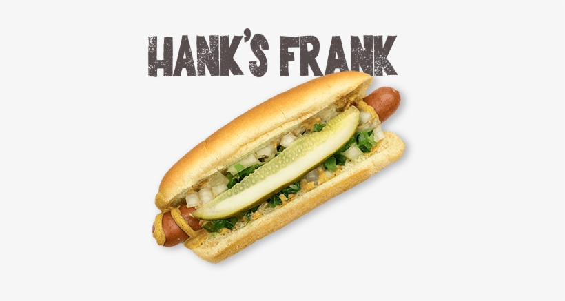 All Beef Natural Casing Hot Dog, Dusseldorf Mustard, - Hanks Hot Dogs, transparent png #4140863