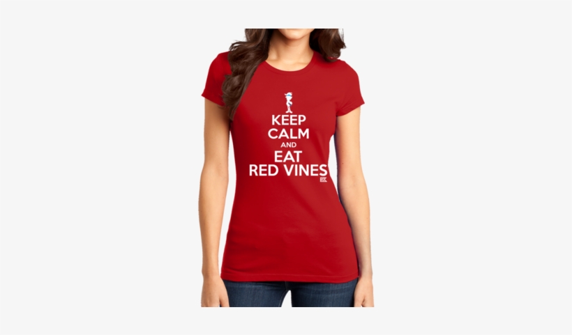 Starkid Keep Calm And Eat Red Vines T-shirt - District-juniors Very Important Tee-dt6001, Beige, transparent png #4140972
