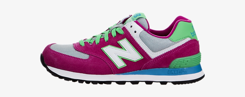 pink and green new balance 574