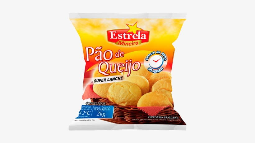 Estrela Mineira Pão De Queijo Super Lanche - Pão De Queijo Embalagem, transparent png #4141642