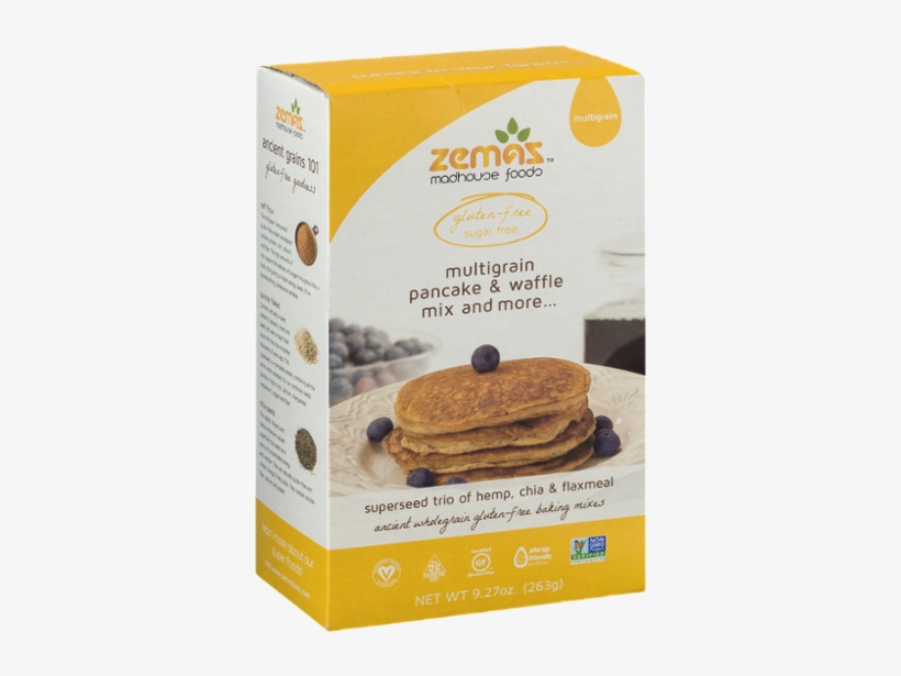 Zemas Madhouse Multigrain Pancake & Waffle Mix, transparent png #4142205