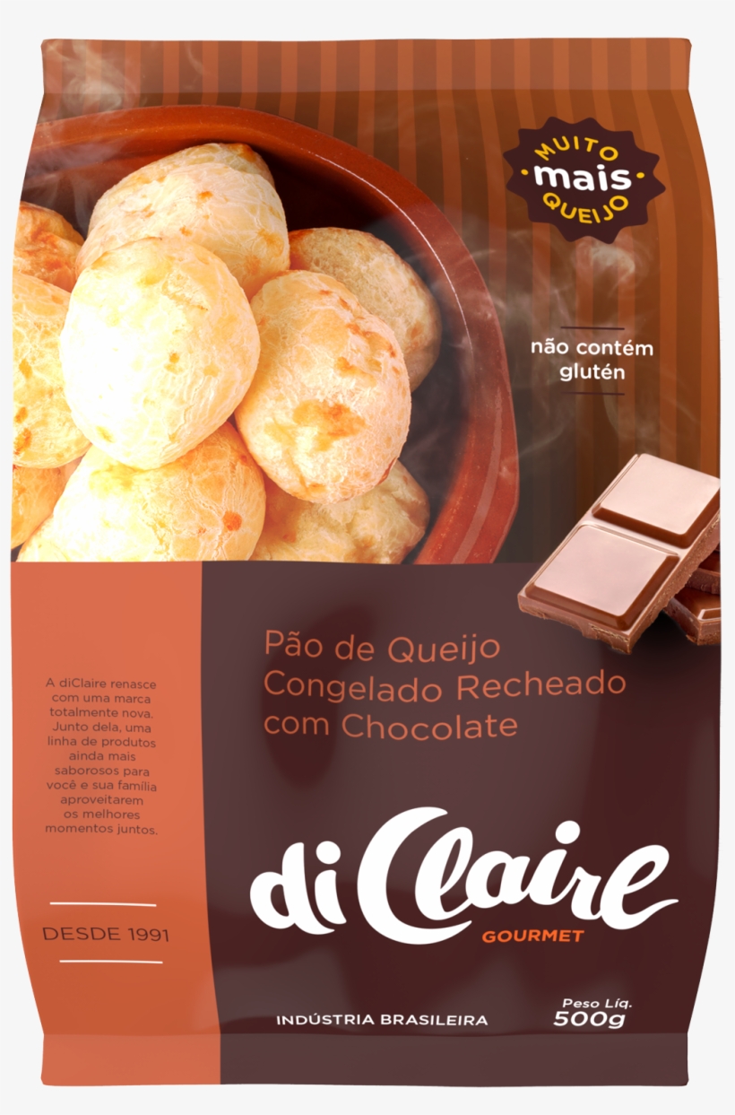 Recheado Com Chocolate - Pão De Queijo Gurmet, transparent png #4142210