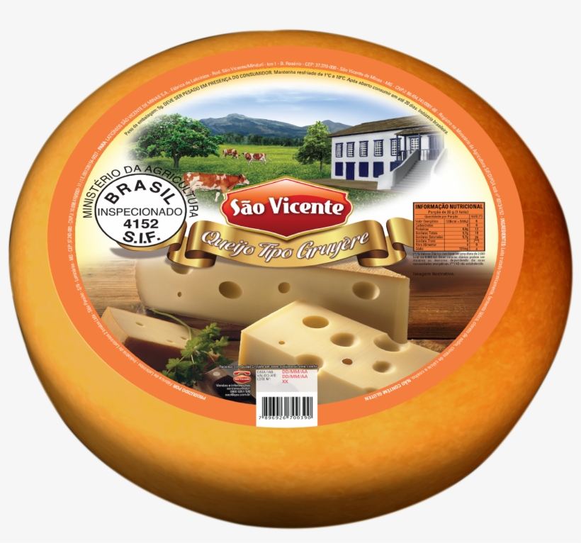 Gruyere Forma Gruyere Skin Pack - Queijos São Vicente, transparent png #4142448