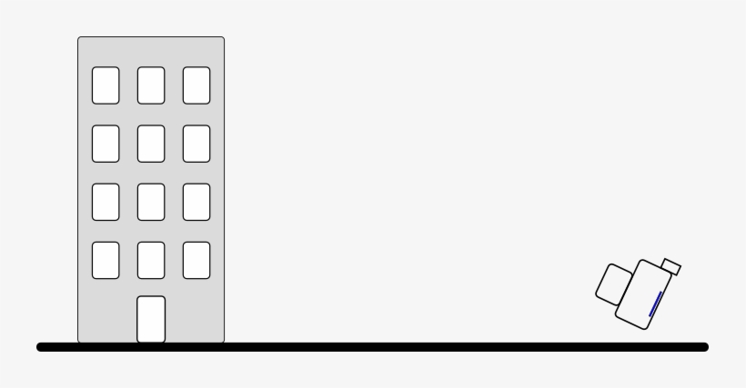 La Cámara Al Apuntar Hacia Arriba Hará Que La Foto - Objeto Cayendo De Un Edificio, transparent png #4142562