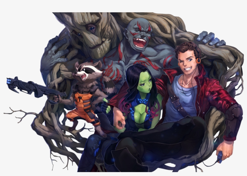 Render Guardianes De La Galaxia - Fantasy Guardians Of The Galaxy, transparent png #4142614