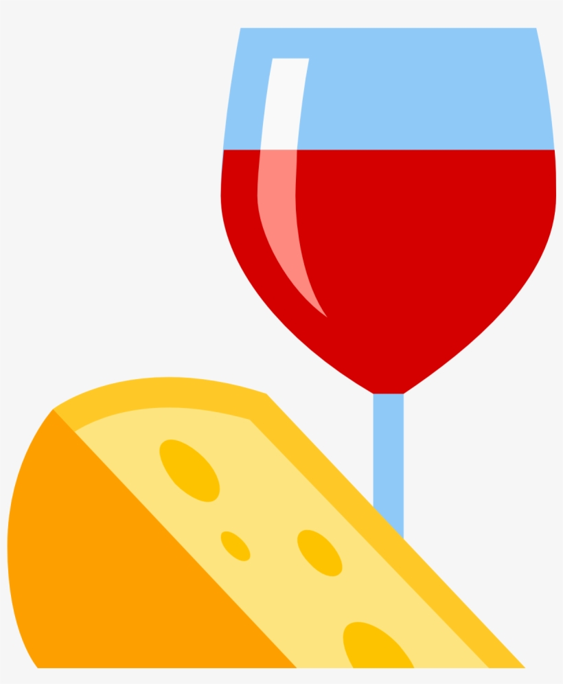 E Mais Um Monte De Opção Com Queijo, Muito Queijo E - Wine And Food Icon, transparent png #4142703