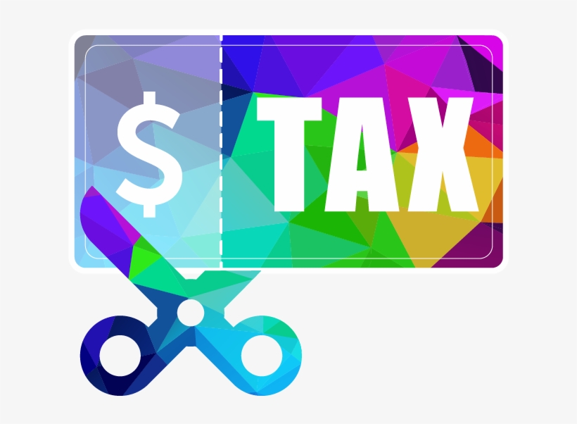 Icon Of Scissors Cutting Tax Dollar - Graphic Design, transparent png #4143292