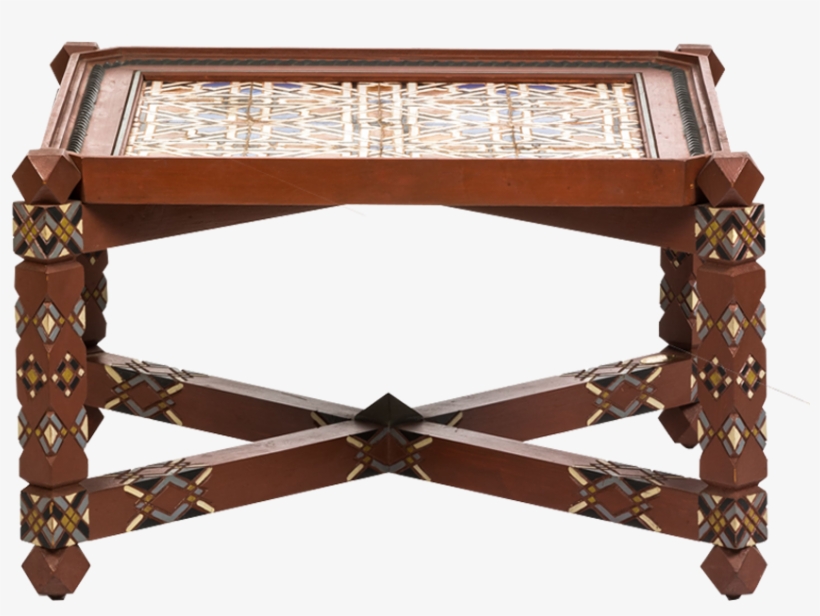 Pretty Table Whose Tray Is Zellige Andalusian Recupere - Moroccan Riad, transparent png #4143317