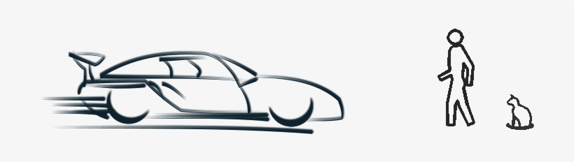 Choice Car Person Cat - Car Hit Person Drawing, transparent png #4143800