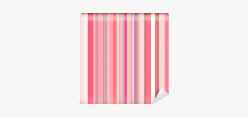 3d Abstract Pink Red Backdrop In Vertical Stripes Wall - Colorfulness, transparent png #4144417