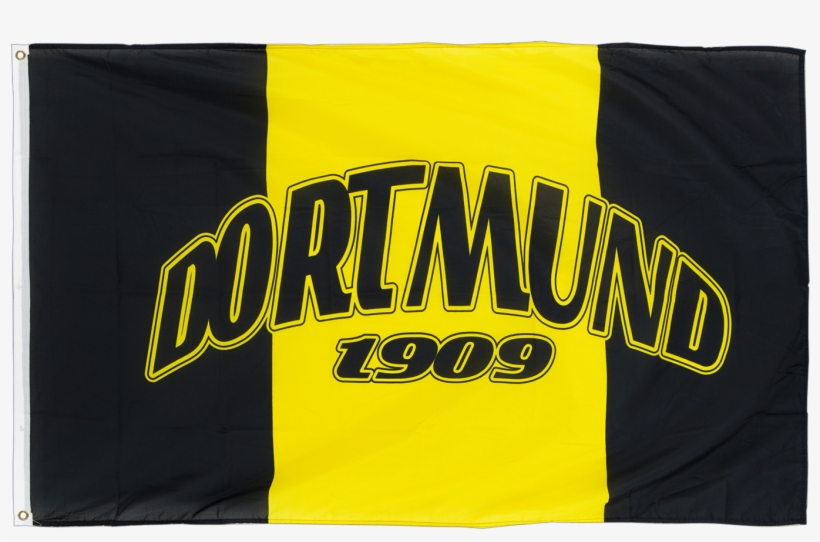 Dortmund 1909 With Three Vertical Stripes - Fahne Dortmund 1909 Drei Streifen, transparent png #4144441