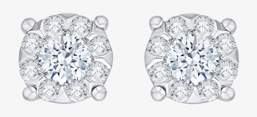 Lcst0144 03w S7 - Diamond Fashion Earrings In 14k White Gold (3/8 Cttw),, transparent png #4145391