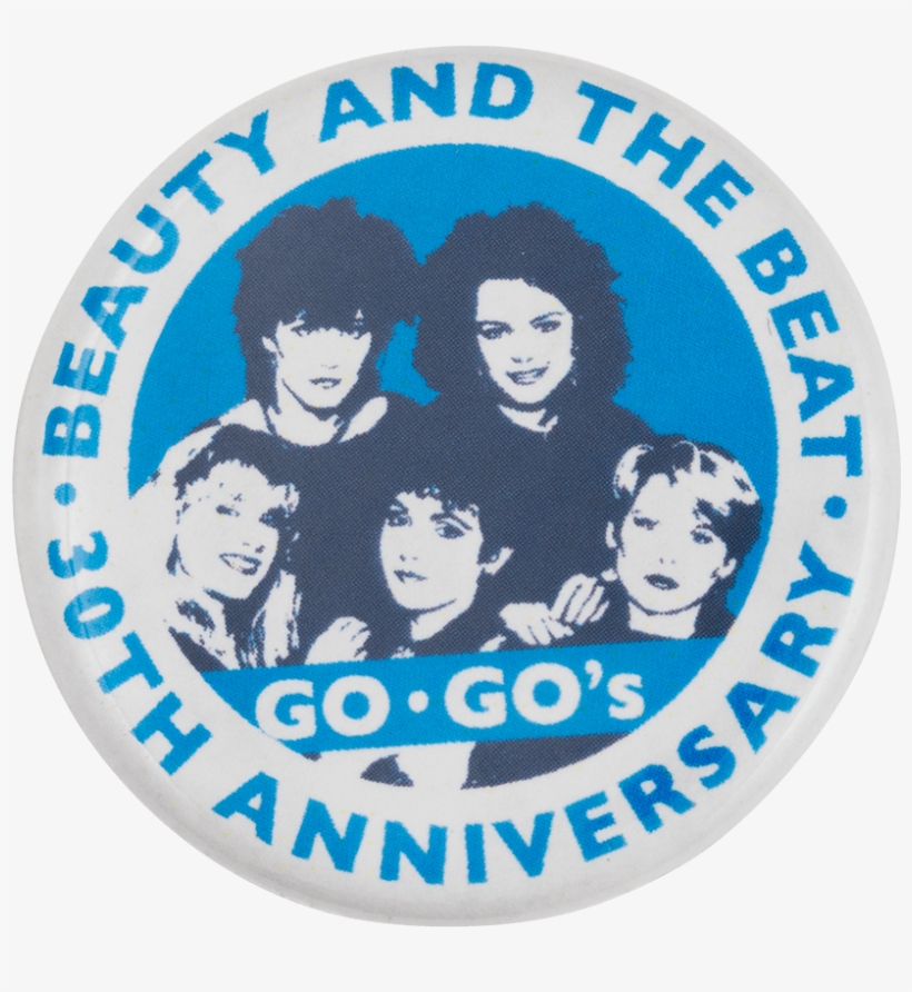 Go Go's Beauty And The Beat Anniversary Music Button - Got Certified Organic Cotton Bag, transparent png #4145465