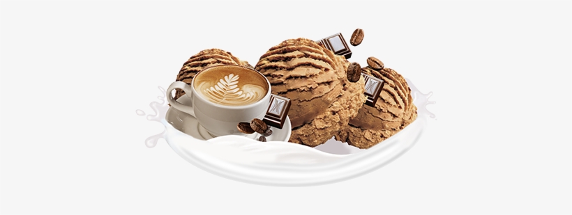 Cappuccino Sorvete De Massa - Ice Cream, transparent png #4145948