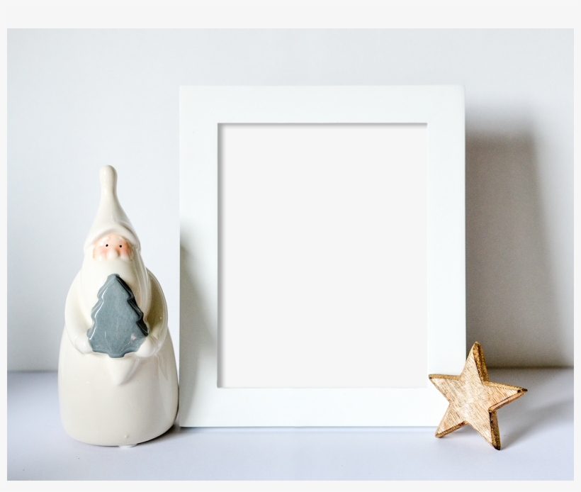 Free Christmas Frame Mockup With Santa Claus And A - Christmas Frame Mockup Free, transparent png #4146334