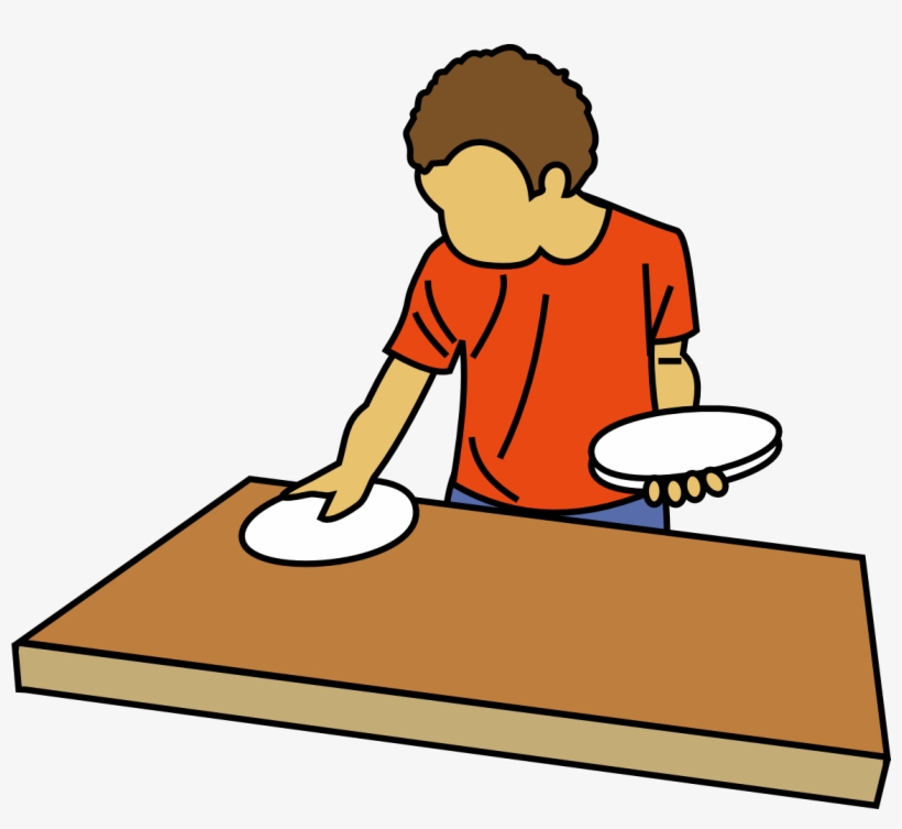 Laying The Table Clipart - Cartoon Set The Table, transparent png #4146411