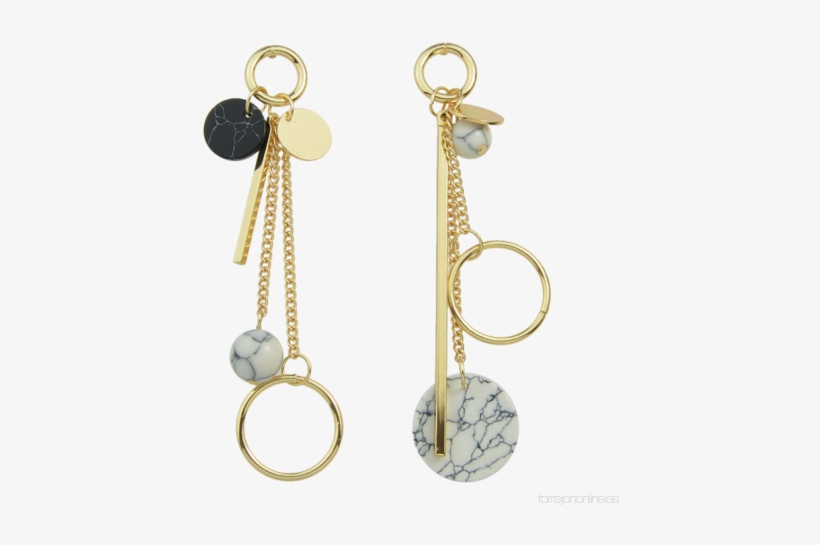 Cheap Women Earring Asymmetric Circle Ball Disc Bar, transparent png #4146551
