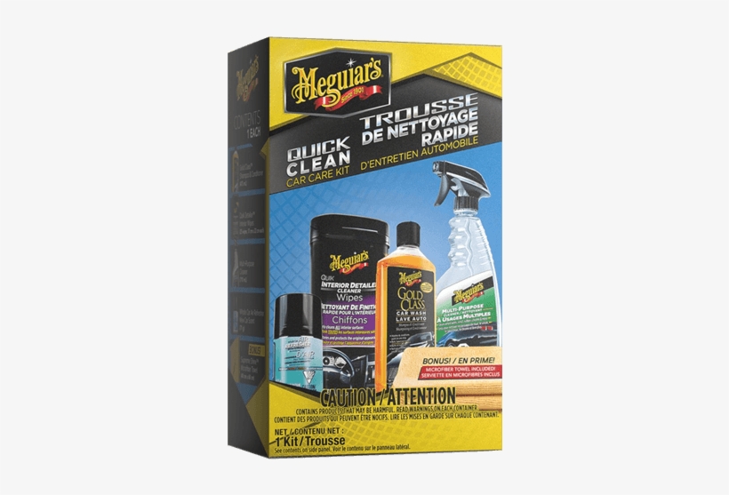 Quick Clean Car Care Kit - Meguiar's Heavy-cut Metal Polish Car Cosmetics, transparent png #4147413