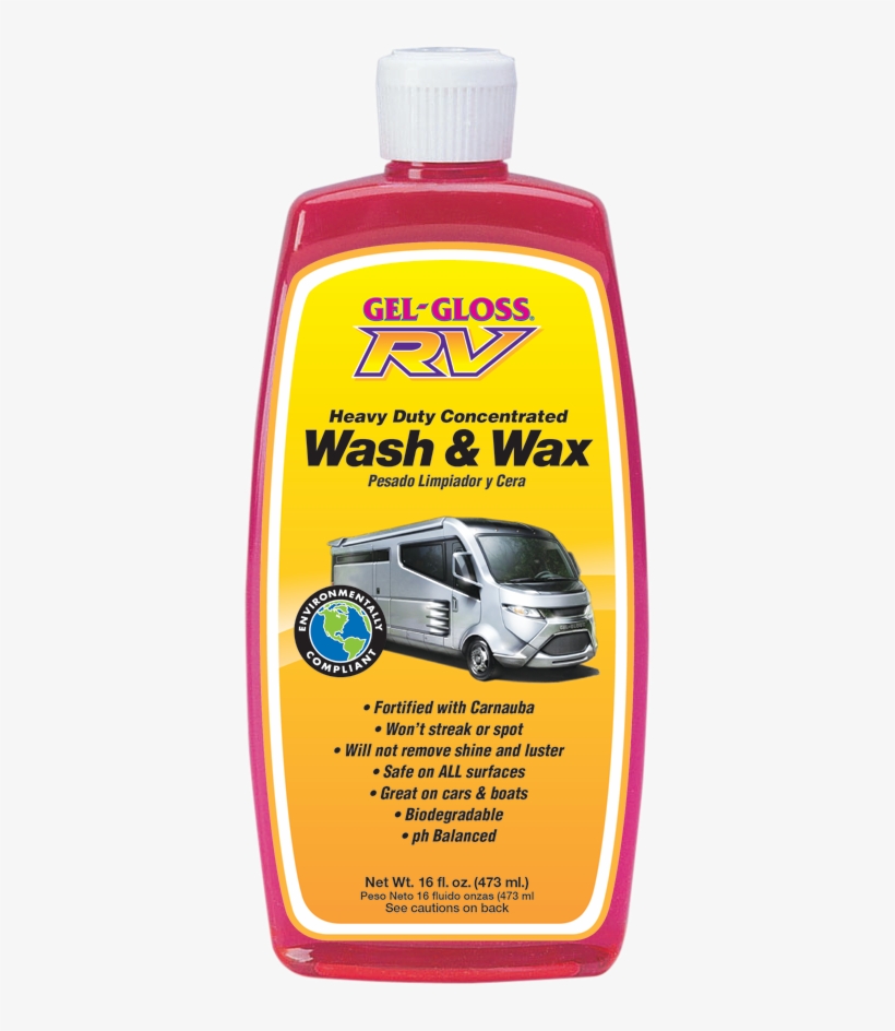 Gel-gloss Rv Wash And Wax 16oz - Wash Wax Value Pack - Rv Cleaners By T R Industries, transparent png #4147438