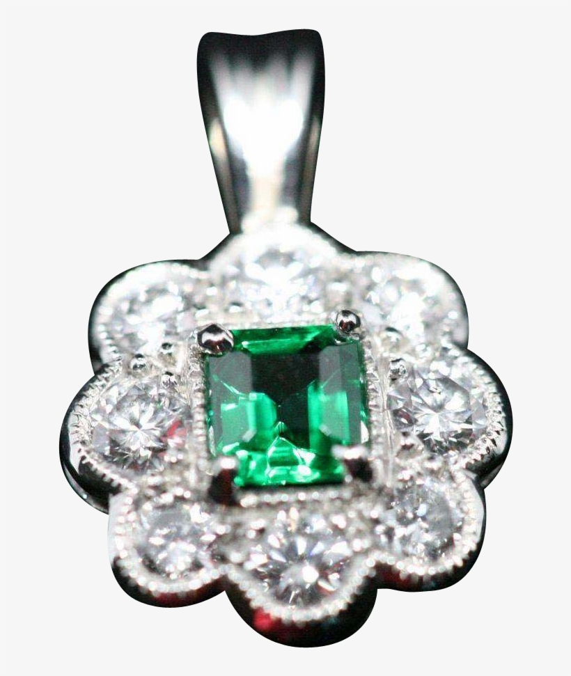 100% Untreated Emerald Pendant, transparent png #4147461