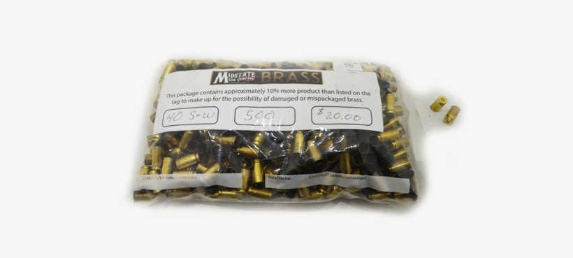 Rds 40sw Rds 40sw Reloading Brass - Midstate Gun Company, transparent png #4147711