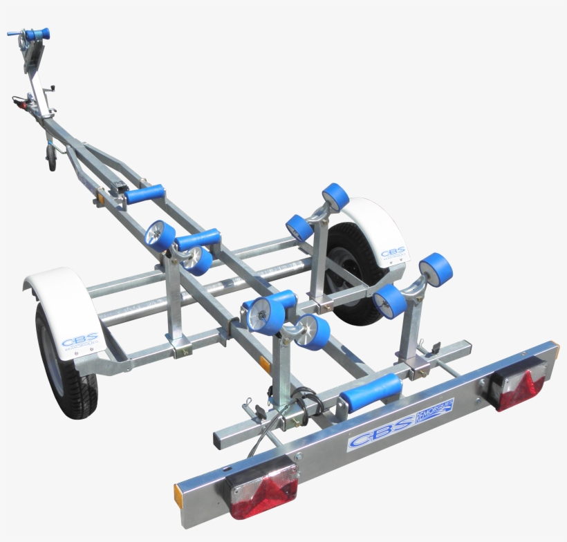 Nuestro Barco Volquete Cbs T4m Solo Eje Sin Freno Con - Remorque Bateau Avec Quille, transparent png #4147742