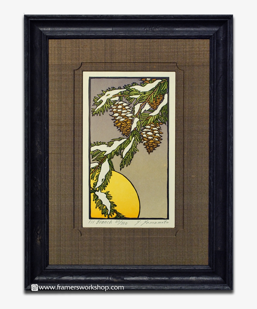 Yoshiko Yamamoto Fir Branch - Arts And Crafts Style Prints For Home, transparent png #4147875