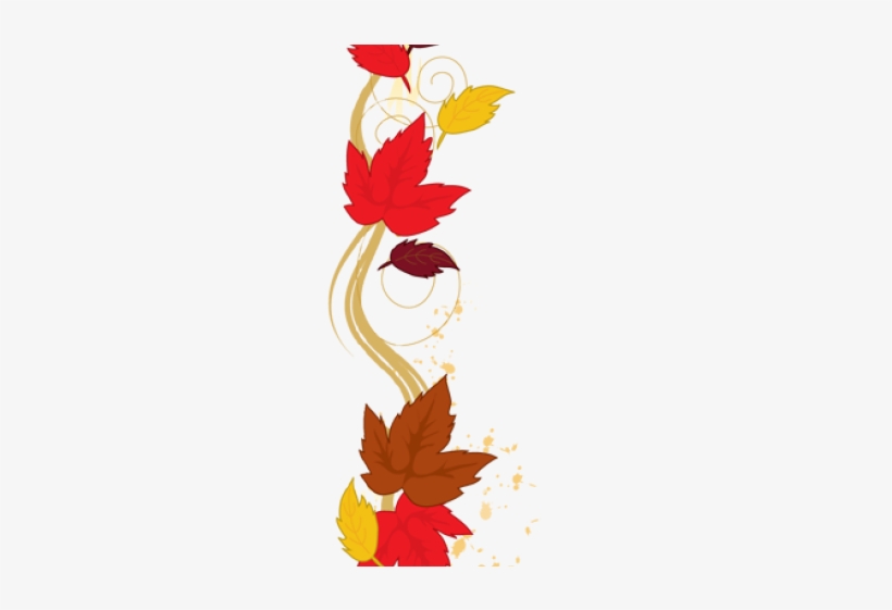 Free Fall Borders - Fall Leaves Border Clip Art, transparent png #4148304